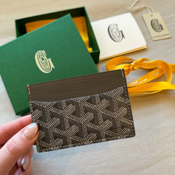 NWT🖤GOYARD🖤Goyardine Saint Sulpice Card Holder - Picture 7 of 15